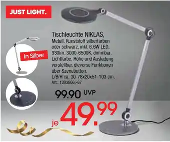 Zurbrüggen JUST LIGHT. Tischleuchte NIKLAS Angebot