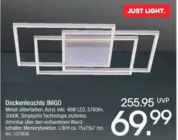 Zurbrüggen JUST LIGHT. Deckenleuchte INIGO Angebot