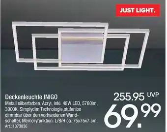 Zurbrüggen JUST LIGHT. Deckenleuchte INIGO Angebot