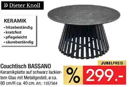 Zurbrüggen Dieter Knoll Couchtisch BASSANO Angebot