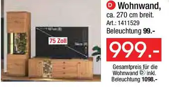 Zurbrüggen Cantus Wohnwand Angebot