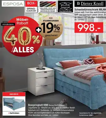 Zurbrüggen ESPOSA Boxspringbett KIMI Angebot