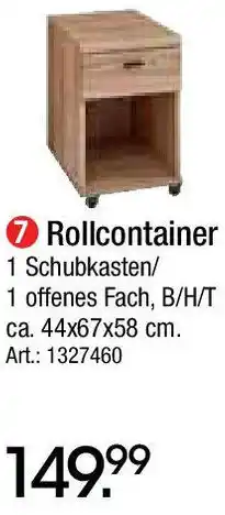 Zurbrüggen Rollcontainer Angebot