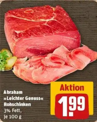 REWE Abraham Leichter Genuss Rohschinken Angebot