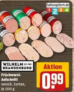 REWE Frischwurst- Aufschnitt` Angebot