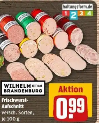 REWE Frischwurst- Aufschnitt` Angebot