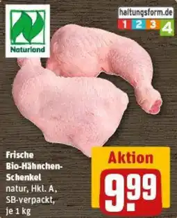 REWE Frische Bio-Hähnchen- Schenkel Angebot