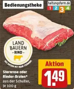 REWE Sternrose oder Rinder-Braten Angebot