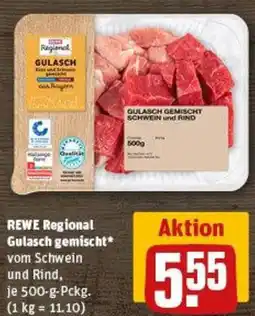 REWE REWE Regional Gulasch gemischt Angebot