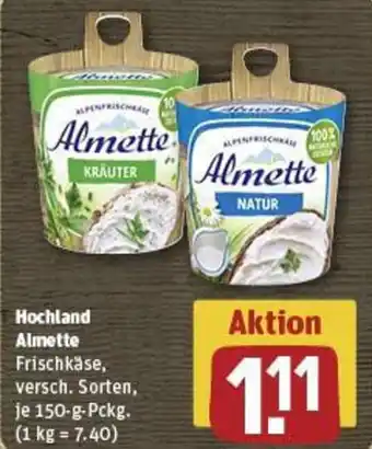 REWE Hochland Almette Angebot