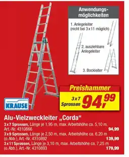 toom Baumarkt KRAUSE Alu-Vielzweckleiter,,Corda" Angebot