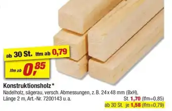 toom Baumarkt Konstruktionsholz Angebot