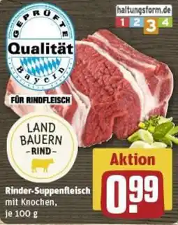 REWE LAND BAUERN -RIND- Rinder-Suppenfleisch Angebot