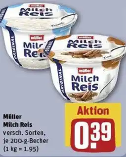 REWE Müller Milch Reis Angebot