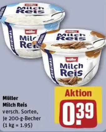 REWE Müller Milch Reis Angebot