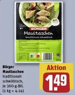 REWE Bürger Maultaschen Angebot