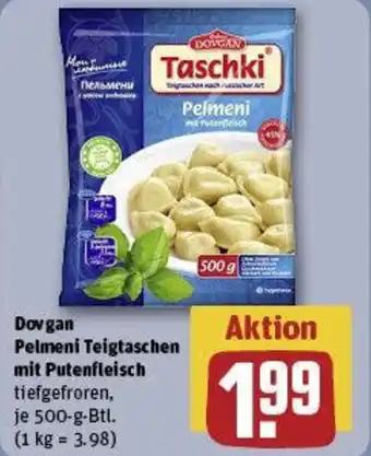 REWE Dovgan Pelmeni Teigtaschen mit Putenfleisch Angebot