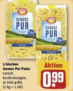 REWE 3 Glocken Genuss Pur Pasta Angebot