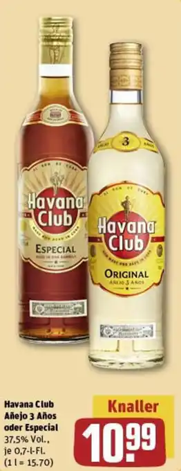 REWE Havana Club Añejo 3 Años oder Especial Angebot