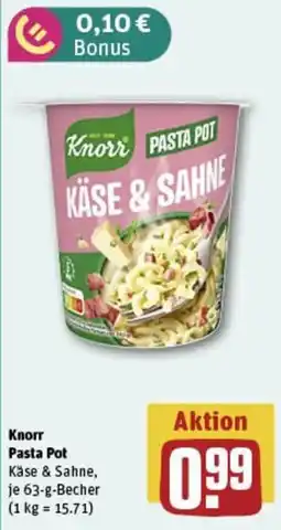 REWE Knorr Pasta Pot ` Angebot