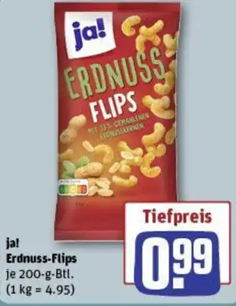 REWE ja! Erdnuss-Flips Angebot