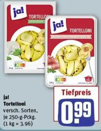 REWE ja! Tortelloni Angebot