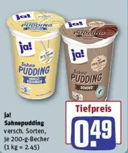 REWE ja! Sahnepudding Angebot