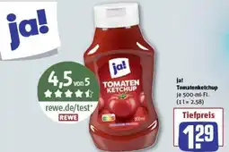 REWE ja! Tomatenketchup Angebot