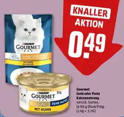 REWE Gourmet Gold oder Perle Katzennahrung Angebot