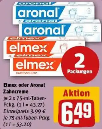 REWE Elmex oder Aronal Zahncreme Angebot