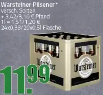 Ihr Frischmarkt Warsteiner Pilsener Angebot