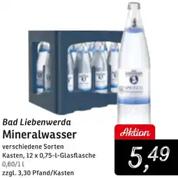 KONSUM Bad Liebenwerda Mineralwasser Angebot