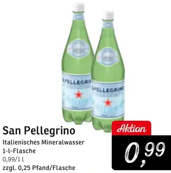 KONSUM San Pellegrino Italienisches Mineralwasser Angebot