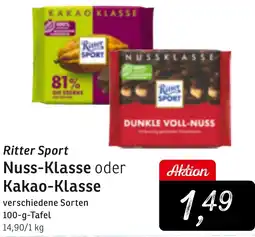 KONSUM Ritter Sport Nuss-Klasse oder Kakao-Klasse Angebot