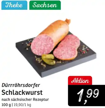 KONSUM Dürrröhrsdorfer Schlackwurst Angebot