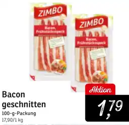 KONSUM Bacon geschnitten Angebot