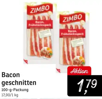 KONSUM Bacon geschnitten Angebot