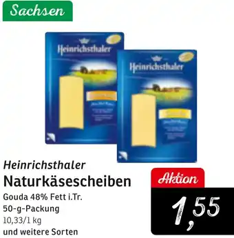 KONSUM Heinrichsthaler Naturkäsescheiben Angebot