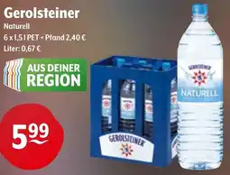 Trink und Spare Gerolsteiner Naturell Angebot