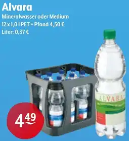 Trink und Spare Alvara Mineralwasser oder Medium Angebot