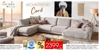 Zurbrüggen Pure home sofa Angebot