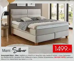 Zurbrüggen Boxspringbett miami - silber Angebot