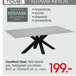 Zurbrüggen Novel couchtisch cloud Angebot