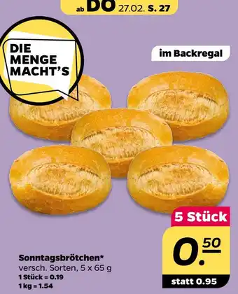 NETTO Sonntagsbrötchen Angebot