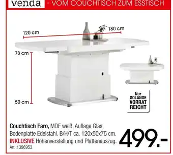 Zurbrüggen Venda couchtisch faro Angebot