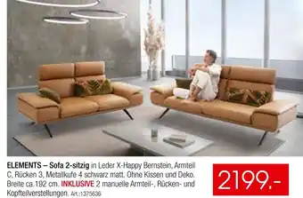 Zurbrüggen Elements sofa 2-sitzig Angebot