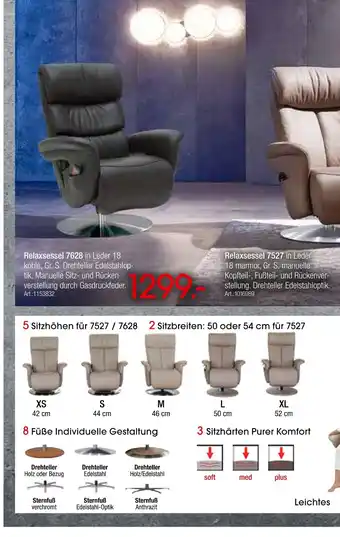 Zurbrüggen Himolla relaxsessel 7628 Angebot