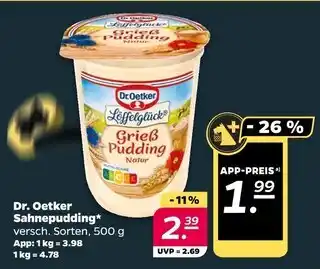 NETTO Dr. oetker sahnepudding Angebot