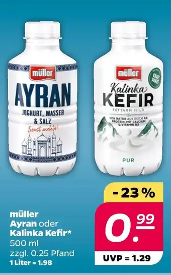 NETTO Müller ayran oder kalinka kefir Angebot