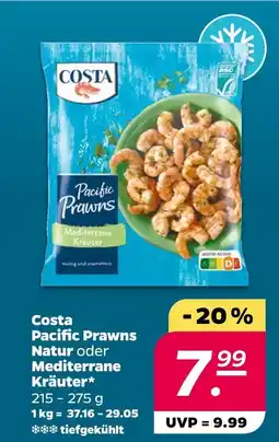 NETTO Costa pacific prawns natur oder mediterrane kräuter Angebot